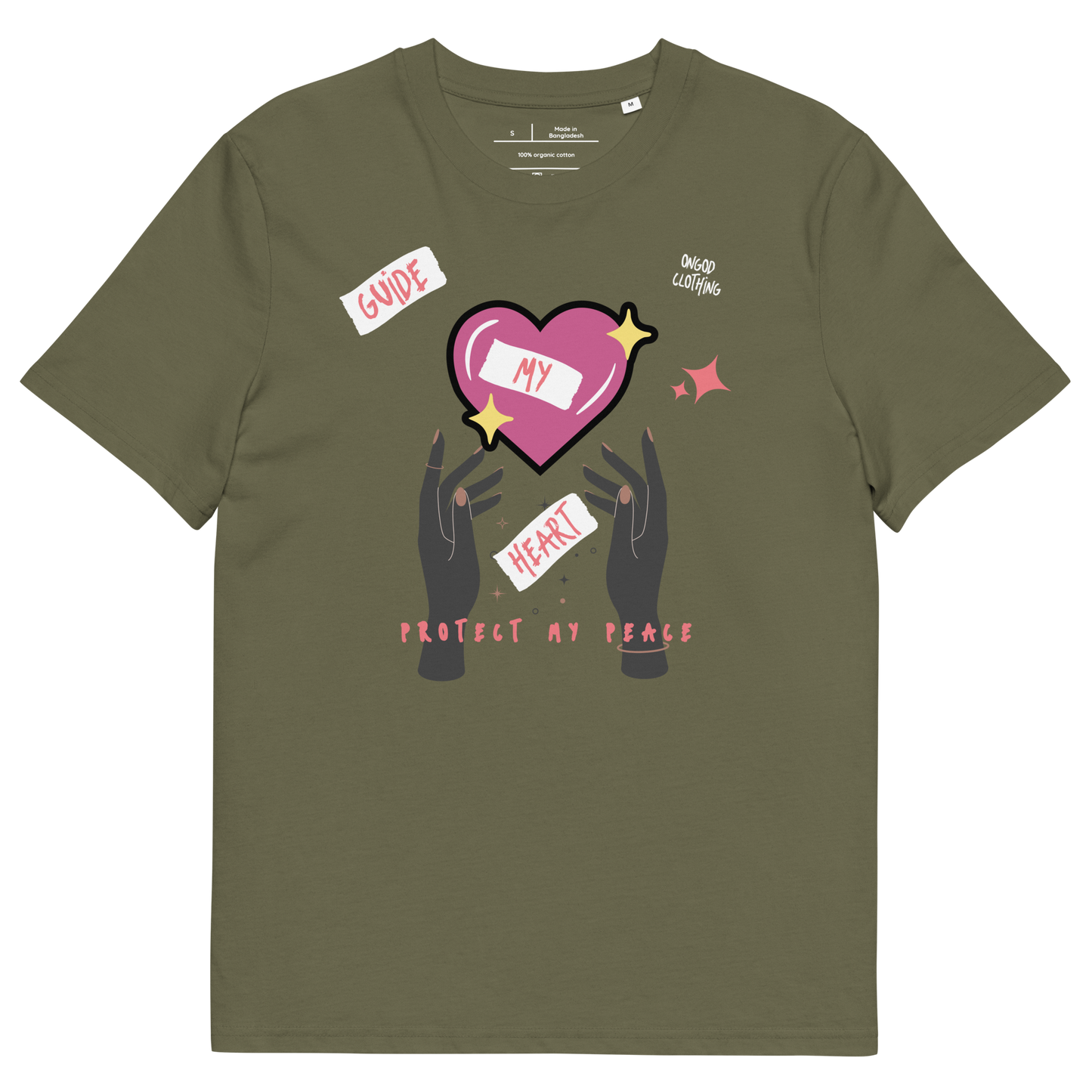 OnGOD Guide My Heart Protect My Peace Short Sleeve