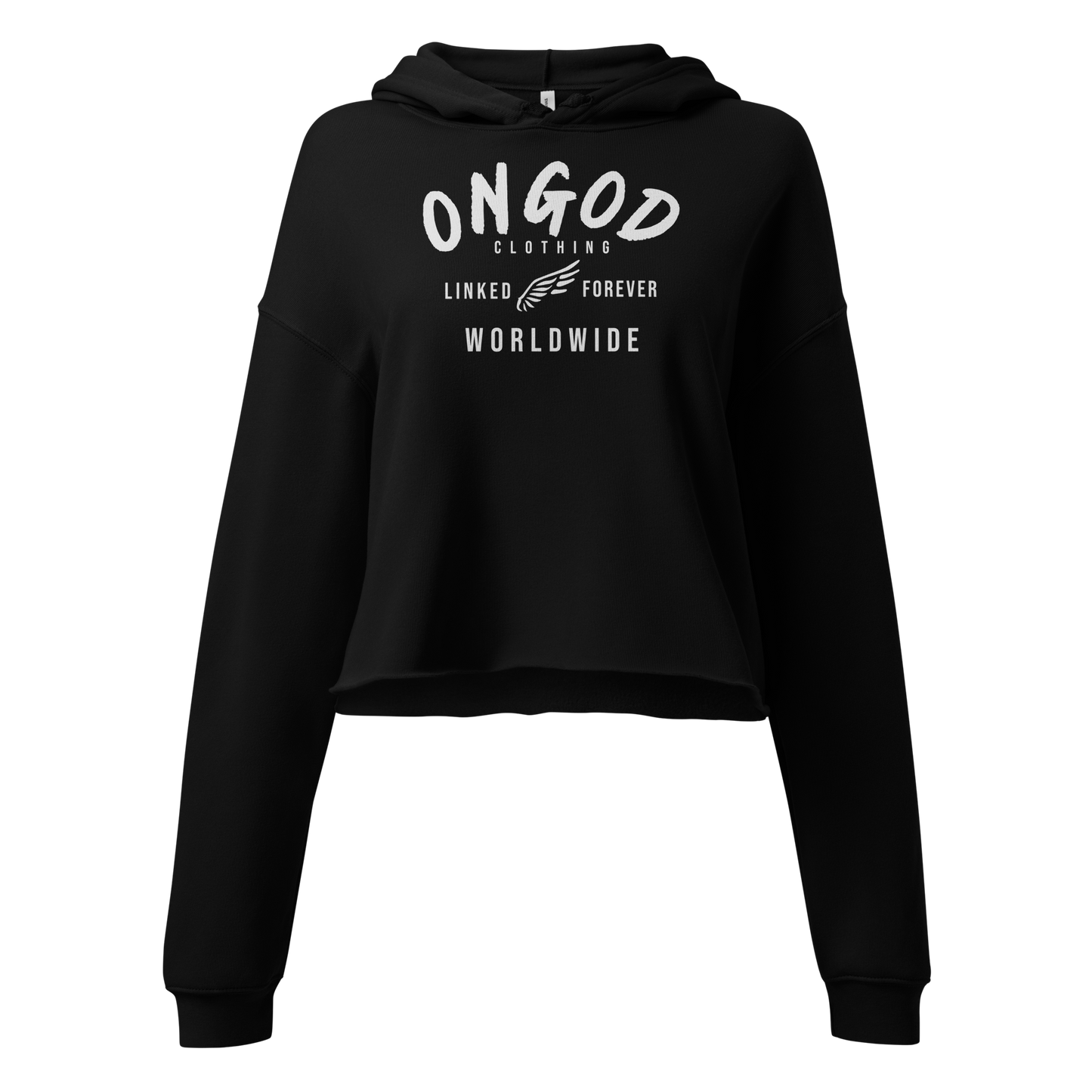 OnGOD Worldwide Crop Hoodie Womens