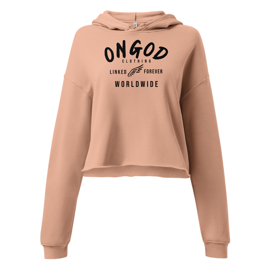 OnGOD Worldwide Crop Hoodie Womens