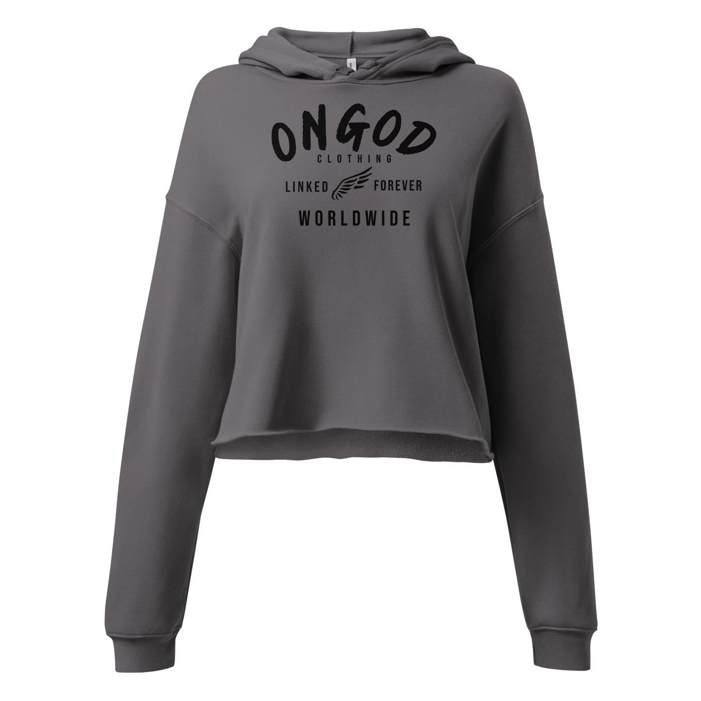 OnGOD Worldwide Crop Hoodie Womens