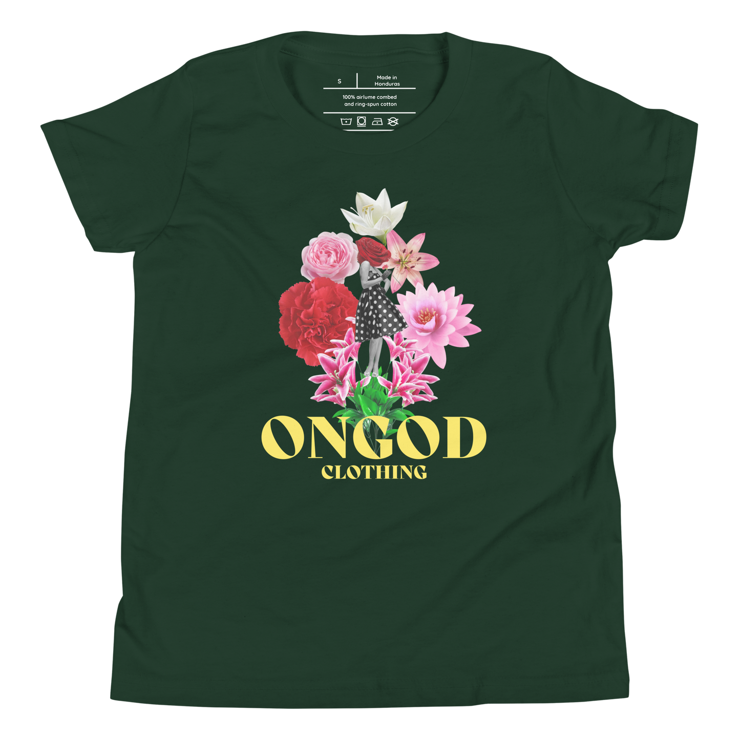 OnGOD Girls Beauty Garden Short Sleeve