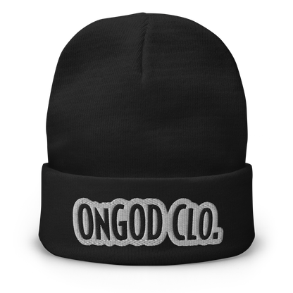 OnGOD Outline Embroidered Beanie