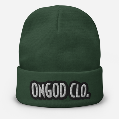 OnGOD Outline Embroidered Beanie